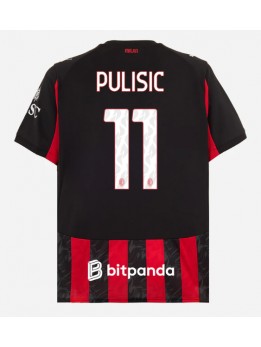 AC Milan Christian Pulisic #11 Replika Hemmakläder 2025-26 Kortärmad